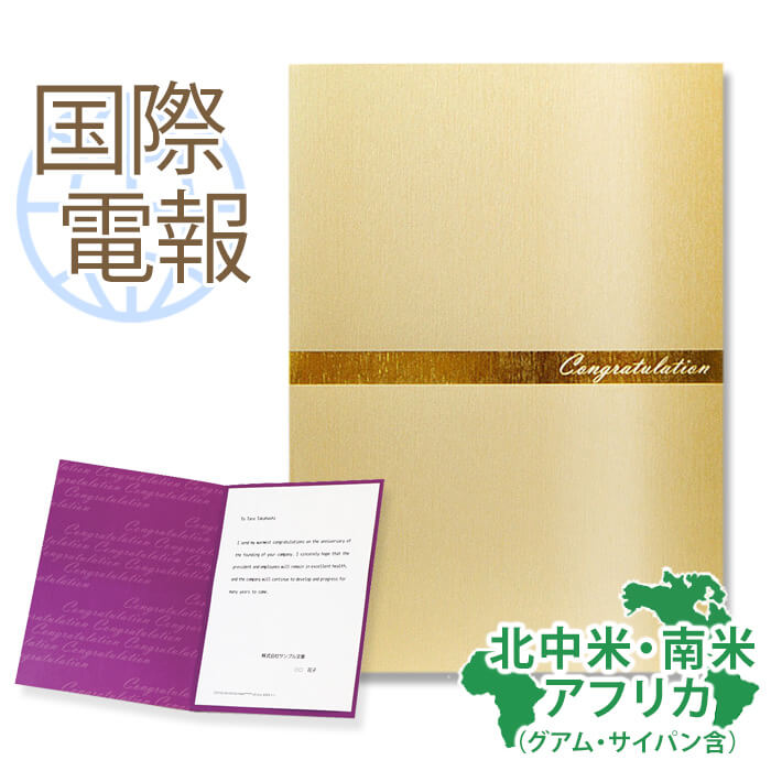 国際電報 祝電 お祝い 紙素材カード 「シルキーライン」 【海外 北中米・南米・アフリカあて専用】 送料無料 海外電報 祝電 海外挙式 海外ウェディング ハワイ...
