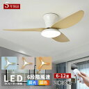 【2025新登場】\5年間の製品保証/★レビュー特典★シーリングファンライト LED シーリングファン 付き照明 シーリングライト 北欧 電気 6畳 8畳 10...