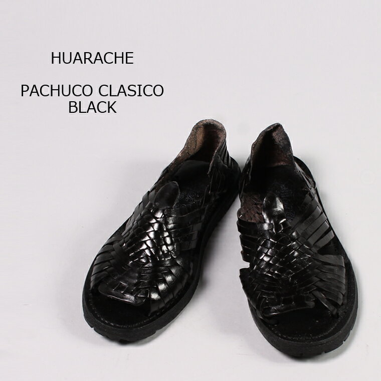 HUARACHE () PACHUCO CLASICO - BLACK  쥶 