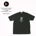 FELCO (フェルコ) S/S HI CREW T-SHIRT 30s USA COTTON w/PRINT OLD ENGLISH F 1922 - BLACK_WHITE プリント Tシャツ メンズ