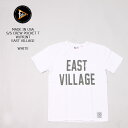 FELCO (tFR) MADE IN USA S/S CREW POCKET T W/PRINT EAST VILLAGE - WHITE vg TVc Y