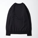 ANDERSEN ANDERSEN (アンデルセン アンデルセン) MARINE CREW NECK 12GG - BLACK