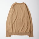 ANDERSEN ANDERSEN (アンデルセン アンデルセン) MARINE CREW NECK 12GG - CAMEL