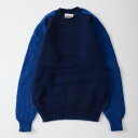 JAMIESON'S セーター メンズ 【サイズ38】JAMIESON'S (ジャミーソンズ) PLAIN SADDLE SHOULDER SHETLAND CREW NECK BRUSHED MULTI - FRONT 727_BACK 726_SLEEVE 684