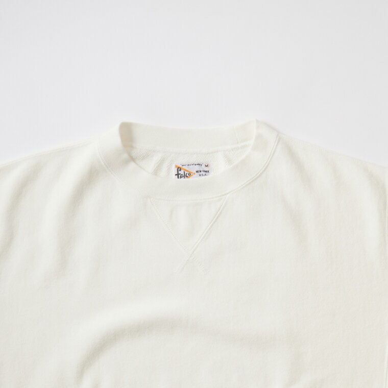 FELCO (フェルコ) 10oz LT WEIGHT FRENCH TERRY S/S INVERSE WEAVE SWEAT CLASSIC FIT - WHITE 半袖 スウェット メンズ 2