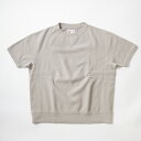 FELCO (フェルコ) 10oz LT WEIGHT FRENCH TERRY S/S INVERSE WEAVE SWEAT CLASSIC FIT - LT GREY 半袖 スウェット メンズ