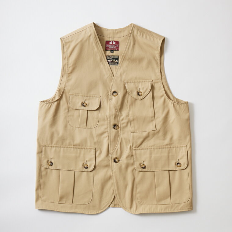 WORKERS (ワーカーズ) W&G VEST HEAVY VENTILE - BEIGE ハンティングベスト メンズ