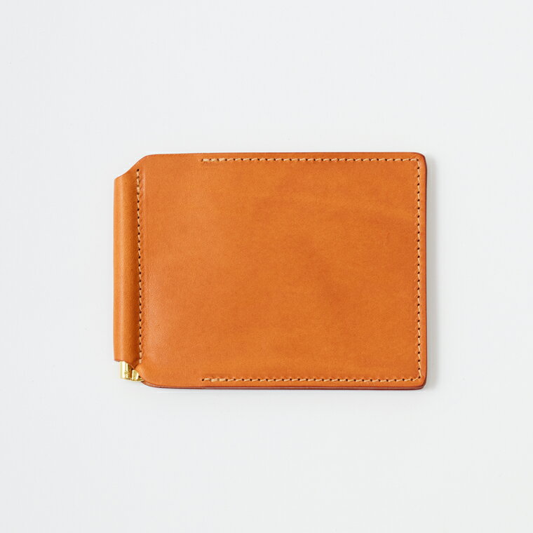 BEORMA LEATHER COMPANY (ベオーマレザーカンパニー) BADALASSI LEATHER MONEY CLIP WALLET - TAN バダラッシレザー マネークリップ
