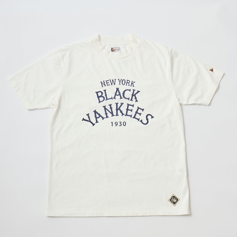 Rakuten - FELCO (フェルコ) S/S HI CREW TEE 5oz 30SINGLE CALIFORNIA JERSEY NEW YORK BLACK YANKEES - WHITE ニグロリーグ Tシャツ メンズ