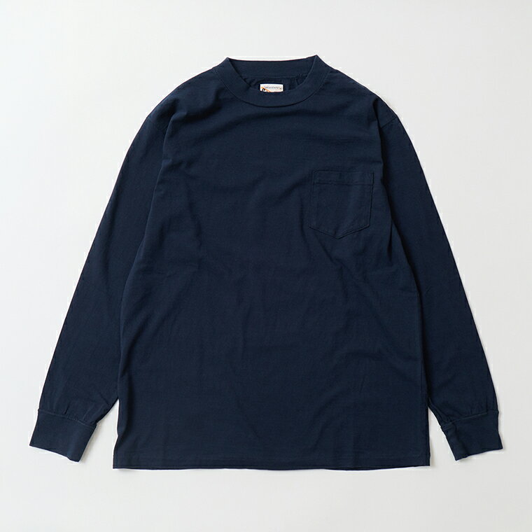 FELCO (フェルコ) L/S HI CREW POCKET TEE 5oz 30SINGLE CALIFORNIA JERSEY - A.NAVY ロンT メンズ
