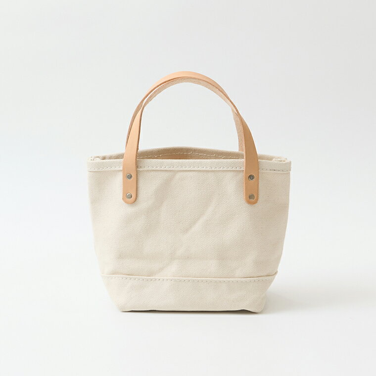 Rakuten - HERITAGE LEATHER (ヘリテイジレザー) 24oz CANVAS MINI TOTE BAG - NATURAL ミニトートバッグ メンズ
