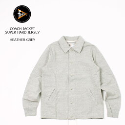 フェルコ コーチジャケット メンズ FELCO (フェルコ) COACH JACKET SUPER HARD JERSEY - HEATHER GREY スウェット コーチジャケット メンズ’