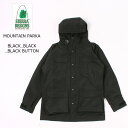 SIERRA DESIGNS (シェラ デザインズ) MOUNTAIN PARKA - BLACK_BLACK_BLACK BUTTON マウンテンパーカー メンズ