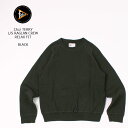 FELCO (tFR) 12oz TERRY L/S RAGLAN CREW RELAX FIT - BLACK g[i[ Y