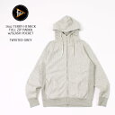 FELCO (フェルコ) 16oz TERRY HI NECK FULL ZIP PARKA w/SLASH POCKET - TWISTED GREY スウェット ジップパーカー