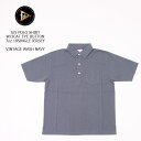 【FELCOカレッジTフェア 先着100名様 条件付 トートバッグプレゼント】FELCO (フェルコ) S/S POLO SHIRT W/3CAT EYE BUTTON 7oz 18SINGLE JERSEY - VINTAGE WASH NAVY ポロシャツ メンズ