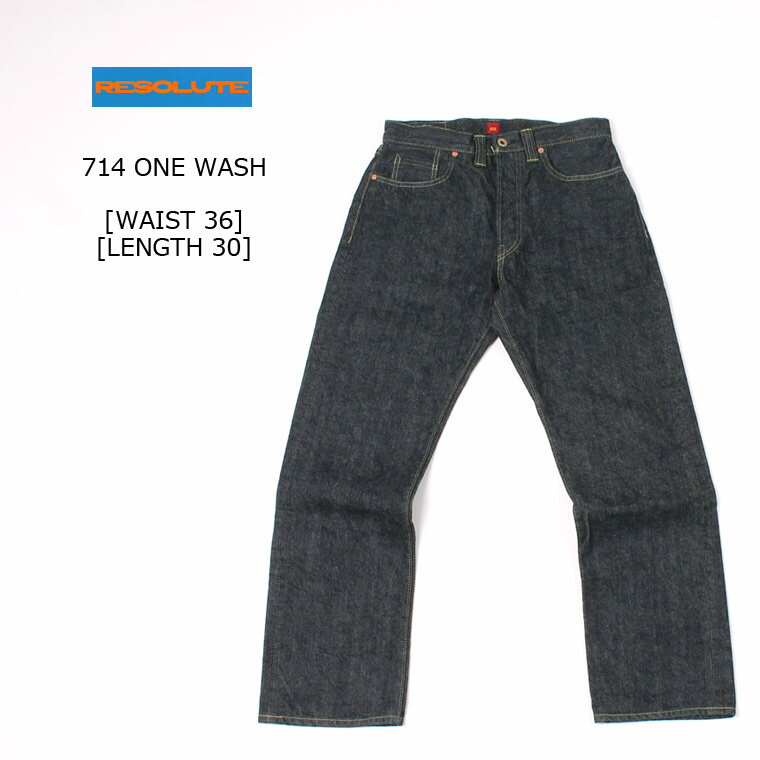 リゾルト ジーンズ メンズ RESOLUTE (リゾルト) 714 ONE WASH [WAIST36-40] ジーンズ デニムパンツ メンズ