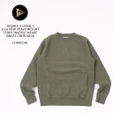 FELCO (フェルコ) DOUBLE V GUSSET 16oz NEW HEAVY WEIGHT TERRY INVERSE WEAVE SWEAT CREW NECK - CHARCOAL トレーナー メンズ