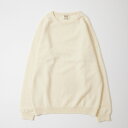 WILLIAM LOCKIE (ウィリアム ロッキー) LAMBSWOOL CREW NECK SWEATER - ECRU