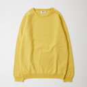 WILLIAM LOCKIE (ウィリアム ロッキー) LAMBSWOOL CREW NECK SWEATER - LAGUNA