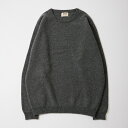 WILLIAM LOCKIE (ウィリアム ロッキー) LAMBSWOOL CREW NECK SWEATER - CLIFF