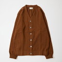 WILLIAM LOCKIE (ウィリアム ロッキー) LAMBSWOOL CARDIGAN W/SIDE BUTTON - SPANIEL カーディガン メンズ