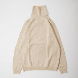 ウィリアムロッキー セーター メンズ WILLIAM LOCKIE (ウィリアム ロッキー) LAMBSWOOL JUMPER ROLL NECK SWEATER - LINEN