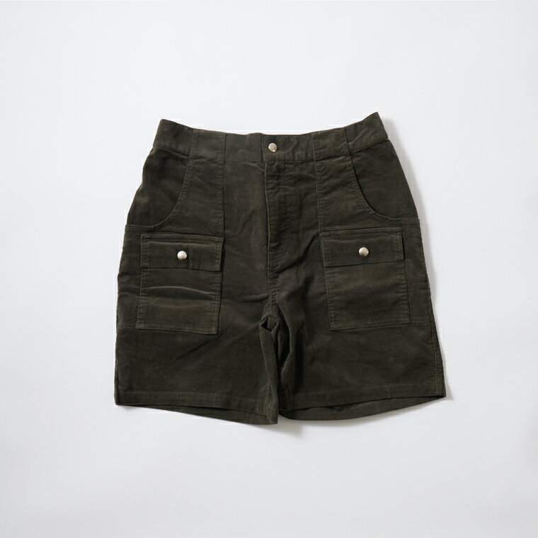 FELCO (フェルコ) CORDUROY BUSH SHORT 21W STRETCH CORDUROY - CHARCOAL サマーコーデュロイ ショーツ メンズ