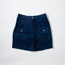 FELCO (フェルコ) CORDUROY BUSH SHORT 21W STRETCH CORDUROY - LT NAVY ハーフパンツ メンズ