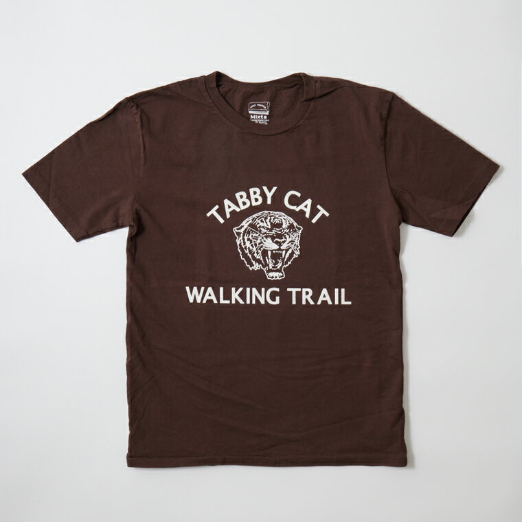 MIXTA (ߥ) S/S PRINT TEE TABBY CAT - DARK CHOCOLATE ꥫ T  ...