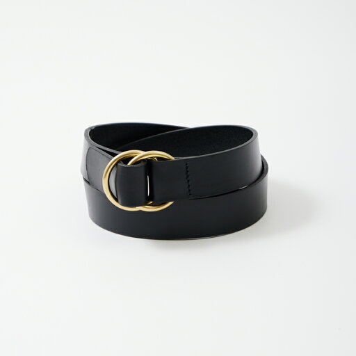 LEATHERMAN BELT (レザーマンベルト) LEATHER O RING BELT W/BRASS BUCKLE - BLACK ベルト メンズ LEATHERMAN BELT (レザーマンベルト) LEATHER O RING BELT W/BRASS BUCKLE - BLACK ベルト メンズ