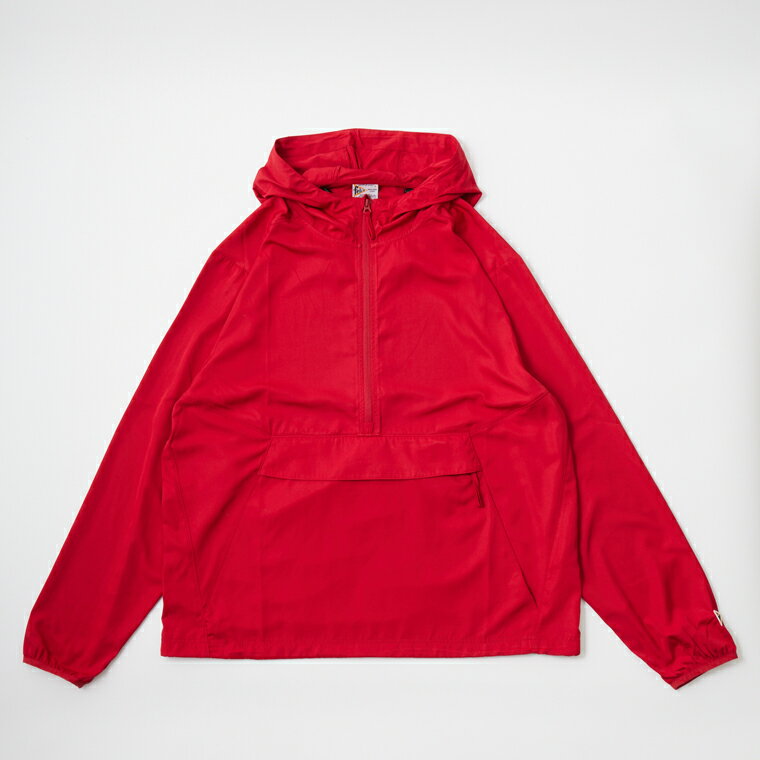 FELCO (フェルコ) NYLON PACKABLE ANORAK PARKA - RED ナイロン アノラックパーカー メンズ