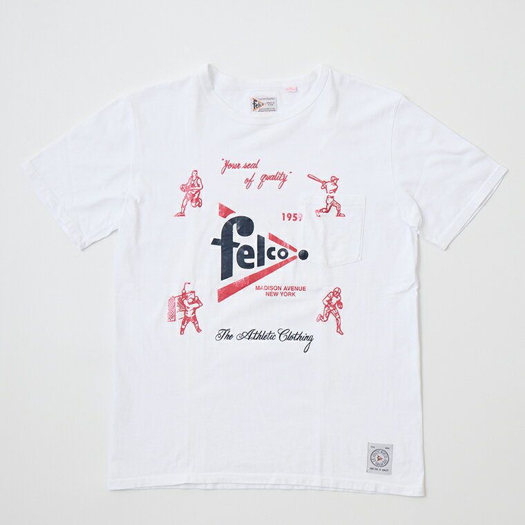 FELCO (ե륳) S/S CREW PRINT T FELCO SPORTS RUBBER CRACK PRINT - WHITE ...