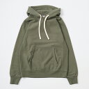 FELCO (フェルコ) 12oz TERRY INVERSE WEAVE PULLOVER PARKA - LIGHT OLIVE パーカー メンズ