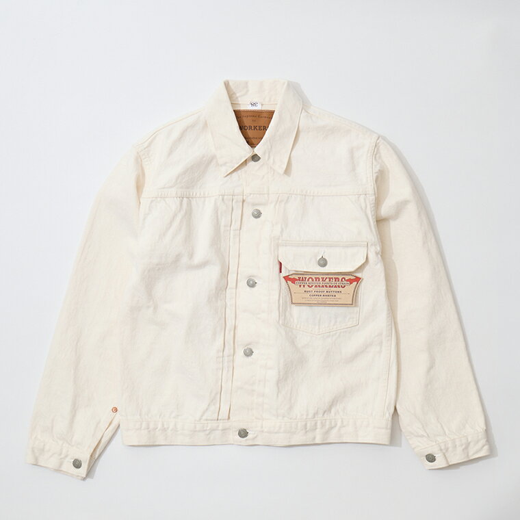 Rakuten - WORKERS (ワーカーズ) LOT 806 13.75oz WHITE RAW DENIM - WHITE Gジャン ジージャン メンズ