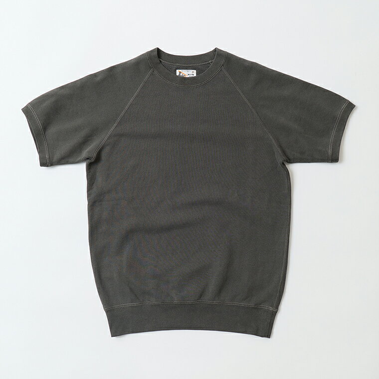 Rakuten - FELCO (フェルコ) 10oz Lt WEIGHT FRENCH TERRY S/S CLASSIC FIT RAGLAN SWEAT - PGR BLACK 半袖 スウェット メンズ