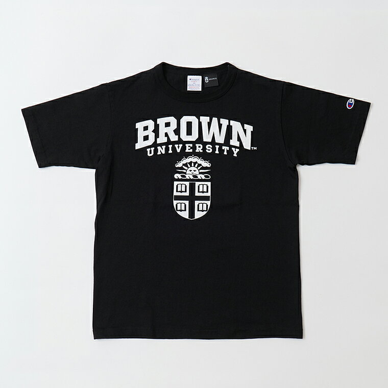 Rakuten - CHAMPION (チャンピオン) T-1011 SHORT SLEEVE T SHIRT BROWN - 090 BLACK Tシャツ T1011 ブラウン大学’