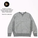 FELCO (フェルコ) DOUBLE V GUSSET 16oz NEW HEAVY WEIGHT TERRY INVERSE WEAVE SWEAT CREW NECK - TWISTED CHARCOAL トレーナー メンズ