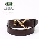 レザーベルト TORY LEATHER (トリーレザー) 1.25 INCH HOOF PICK BELT - HAVANA_BRASS レザーベルト メンズ