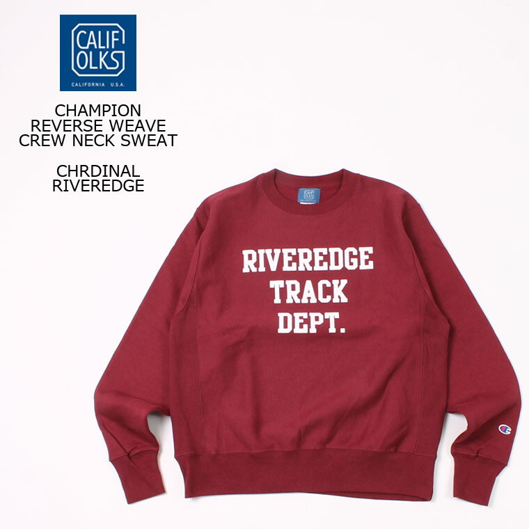 CALIFOLKS (カリフォークス) CHAMPION REVERSE WEAVE CREW NECK SWEAT - CHRDINAL_RIVEREDGE スウェット トレーナー メンズ