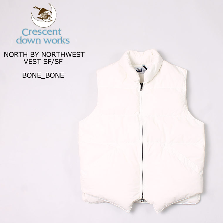 CRESCENT DOWN WORKS (クレセントダウンワークス) NORTH BY NORTHWEST VEST SF_SF - BONE_BONE