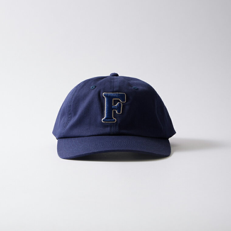 FELCO (フェルコ) TWILL BB CAP w/F EMBROIDERY - NAVY_F BEIGE_NAVY_EMB ベースボールキャップ メンズ レディース