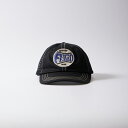 FELCO (tFR) PR TWILL BACK MESH BB CAP w/FELCO1922 WAPPEN - BLACK_BLACK_MESH bVLbv Y fB[X