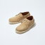 PADMORE&BARNS (パドモアアンドバーンズ) WILLOW LOW SUEDE - LIGHT BEIGE SUEDE モカシンシューズ メンズ