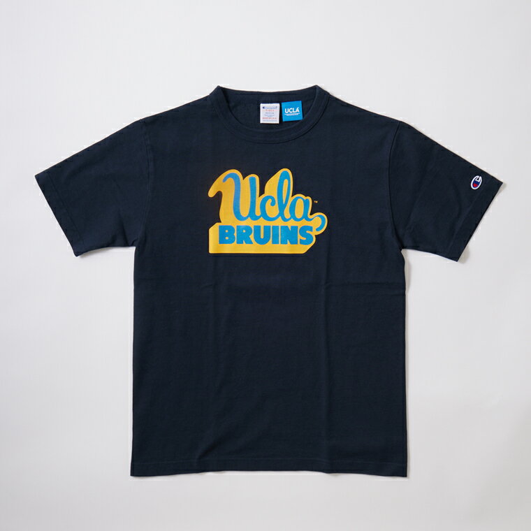 CHAMPION (チャンピオン) T-1011 SHORT SLEEVE T SHIRT UCLA - 370 NAVY プリントT...