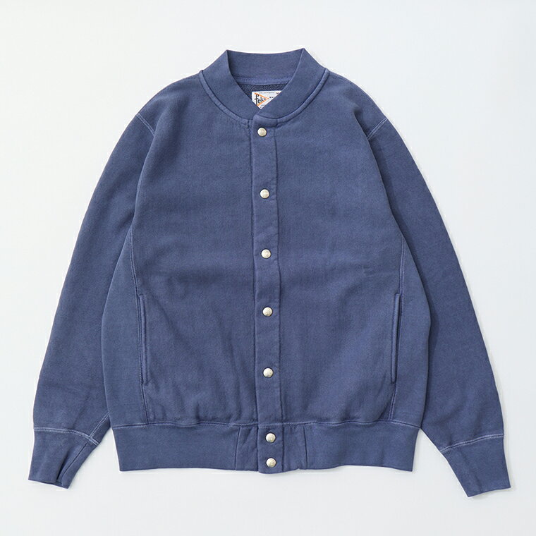 Rakuten - FELCO (フェルコ) CLASSIC FIT AWARD SNAP JACKET 16oz HEAVY WEIGHT TERRY - PGR NAVY アワードジャケット メンズ