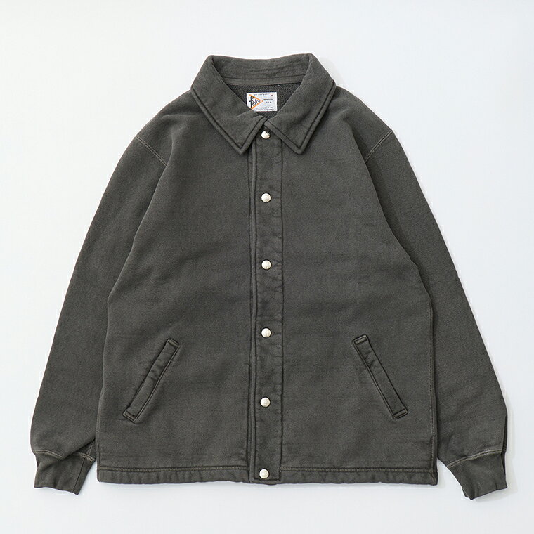 Rakuten - FELCO (フェルコ) CLASSIC FIT COACH JACKET 16oz HEAVY WEIGHT TERRY - PGR BLACK コーチジャケット メンズ