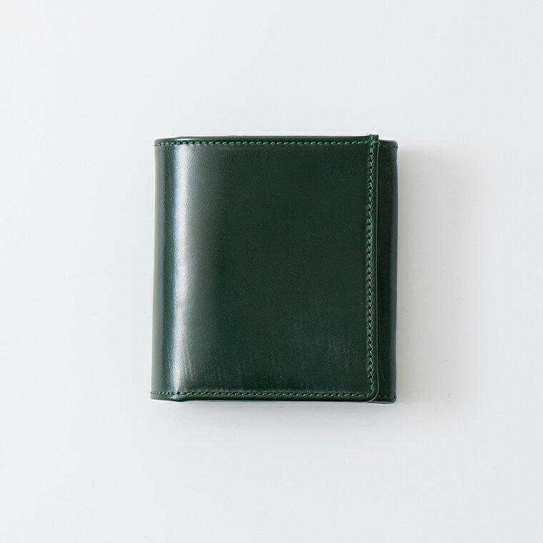 Rakuten - BEORMA LEATHER COMPANY (ベオーマレザーカンパニー) BRIDLE LEATHER COMPACT WALLET - GREEN ブライドルレザー コンパクトウォレット 財布