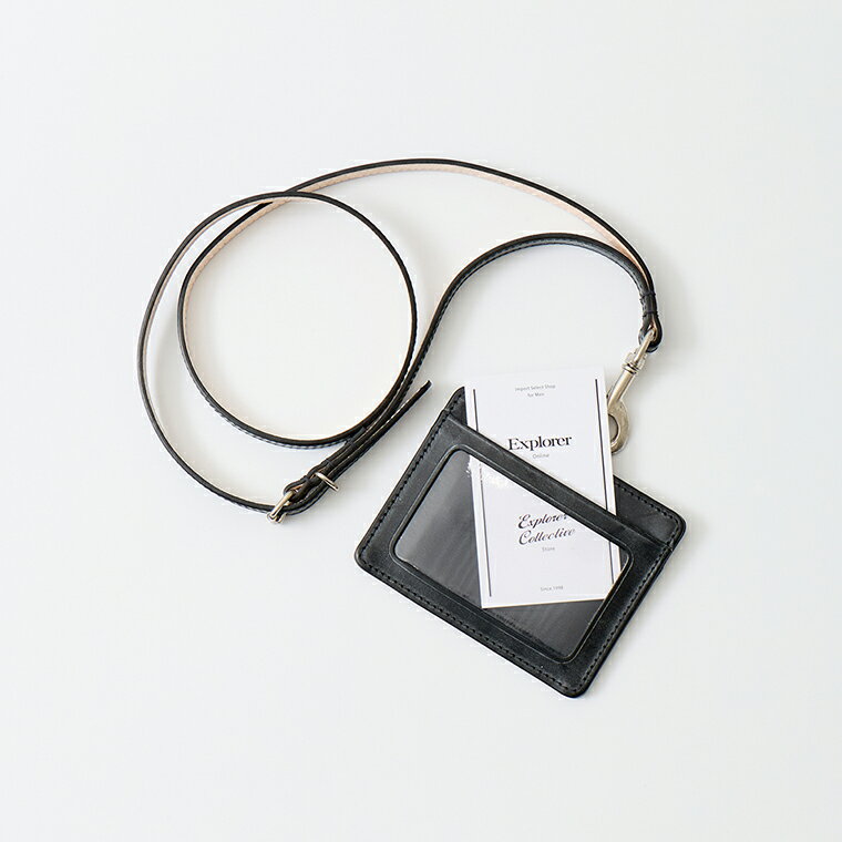 BEORMA LEATHER COMPANY (�٥����ޥ쥶������ѥˡ�) BRIDLE LEATHER ID CARD HOLDER - BLACK �֥饤��...