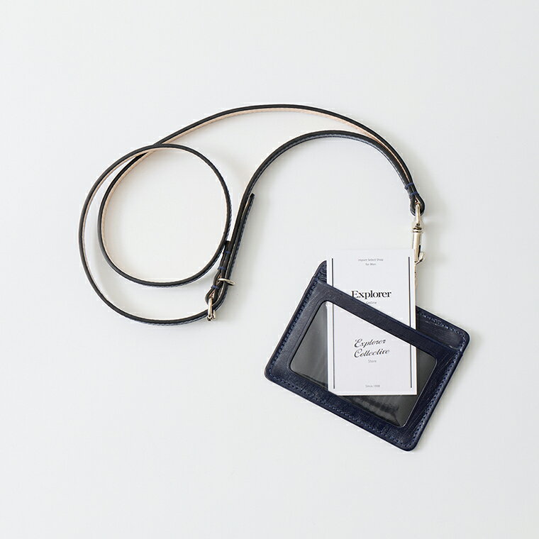 BEORMA LEATHER COMPANY (�٥����ޥ쥶������ѥˡ�) BRIDLE LEATHER ID CARD HOLDER - NAVY �֥饤�ɥ�...